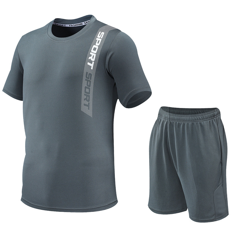 Custom Sublimation Quick Dry Crew Neck Sports T Shirts and Shotrs