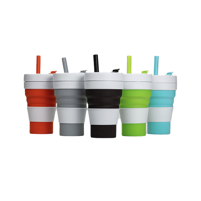 16oz Collapsible Silicone Water Bottle