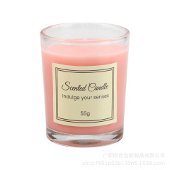 Scented Soy Wax Glass Jar Candle