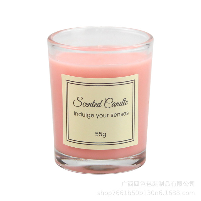 Scented Soy Wax Glass Jar Candle