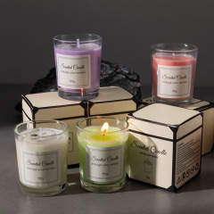Scented Soy Wax Glass Jar Candle