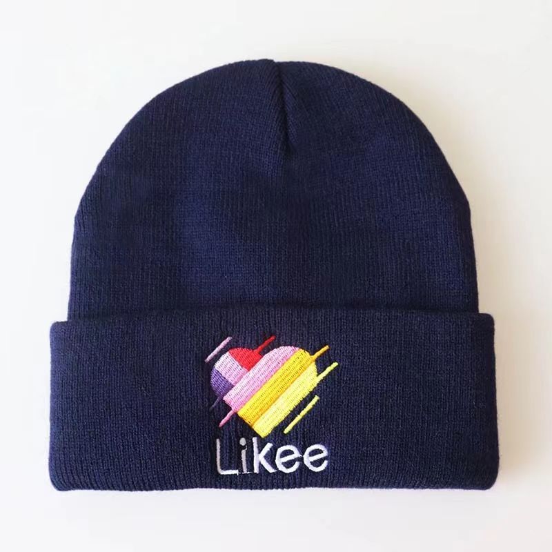 Knit Beanie Cap w/Cuff
