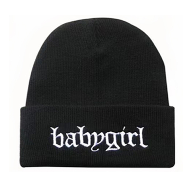 Knit Beanie Cap w/Cuff