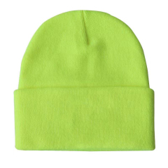Knit Beanie Cap w/Cuff