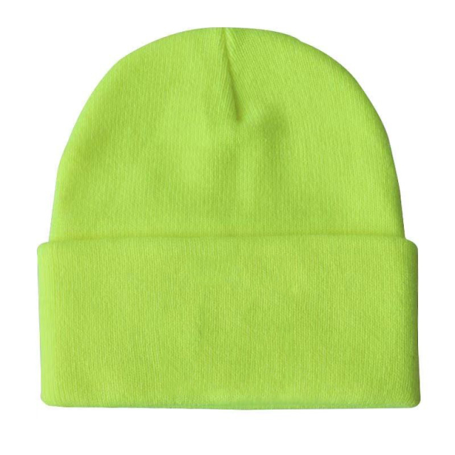Knit Beanie Cap w/Cuff