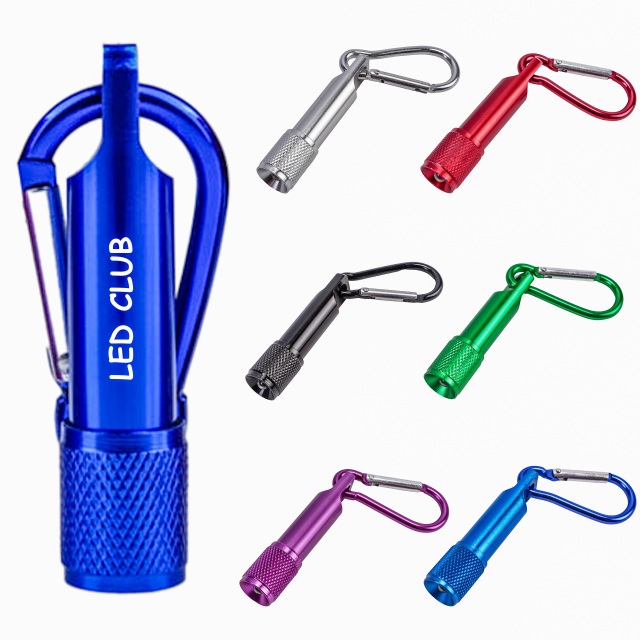 Aluminum Carabiner LED Keychain