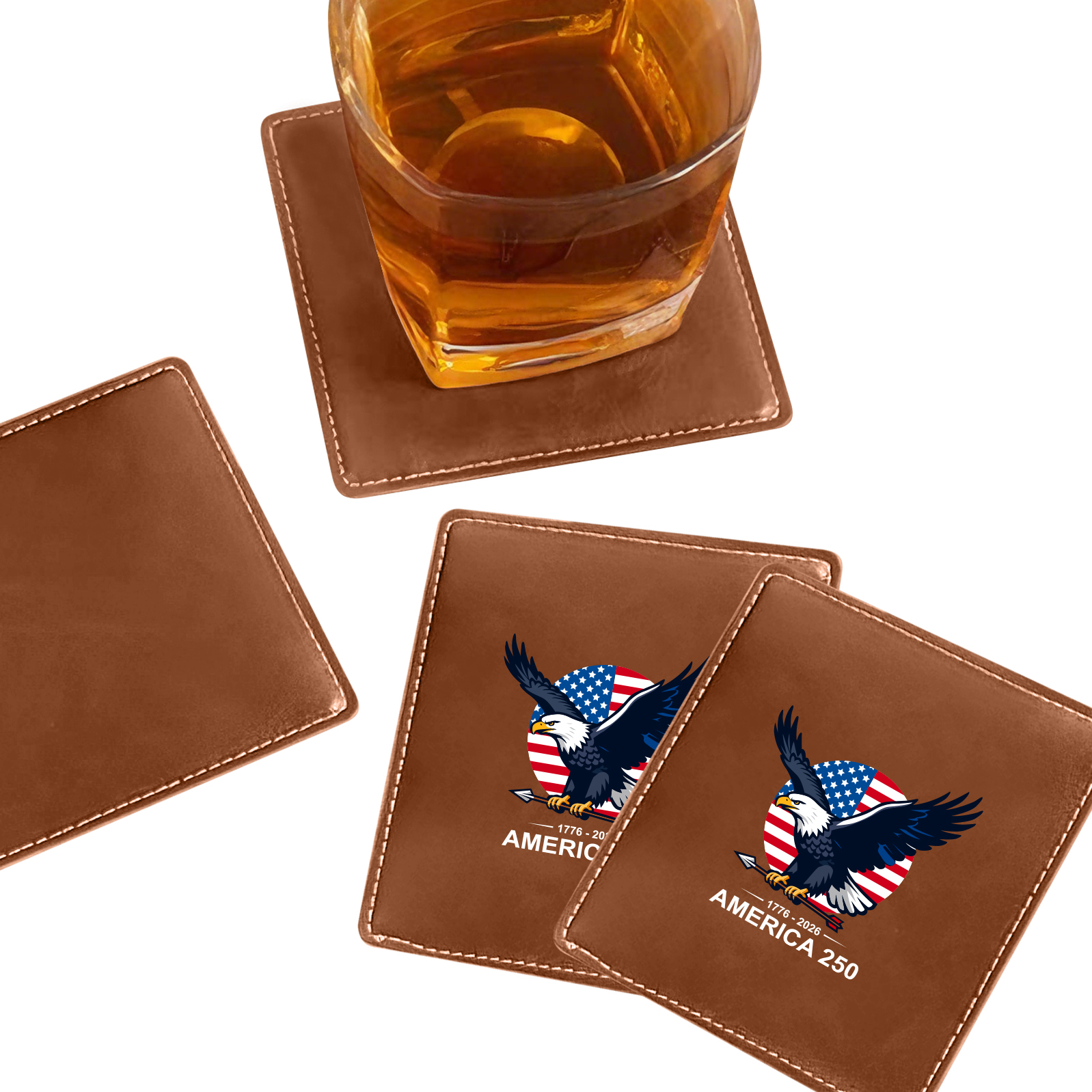 America's 250th Anniversary Square PU Coaster