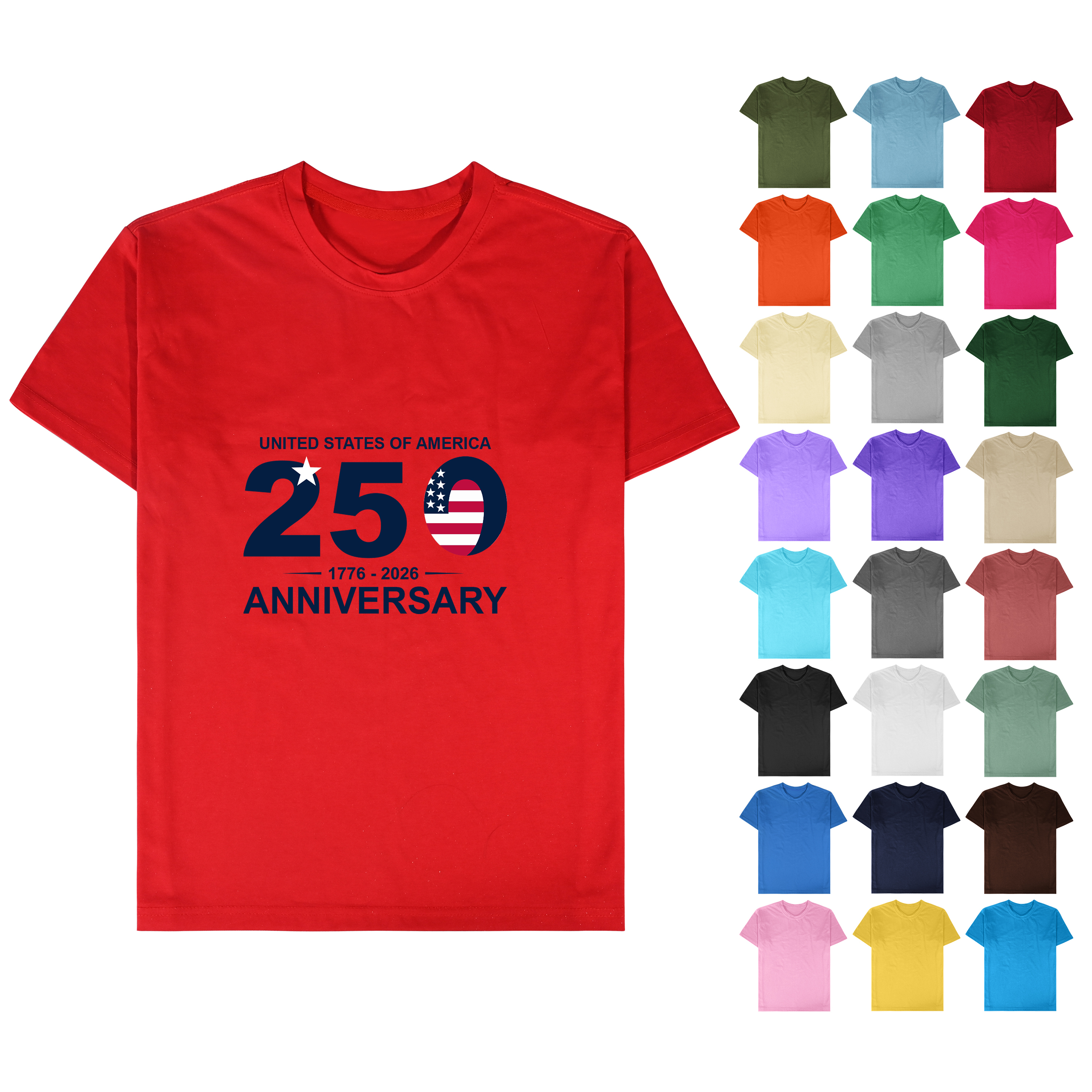250th Anniversary Custom Unisex Jersey T-Shirt