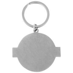 America's 250th Anniversary Round Antique Silver Keychain