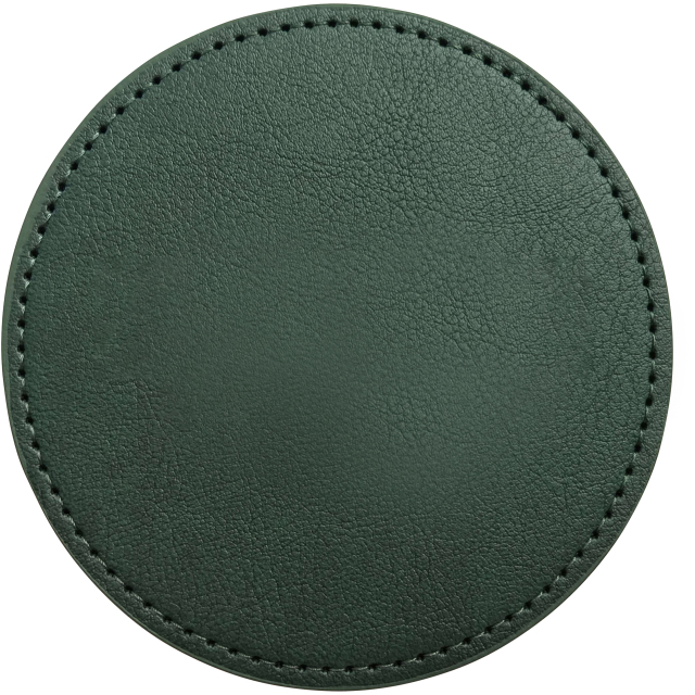 Round PU Leather Coasters
