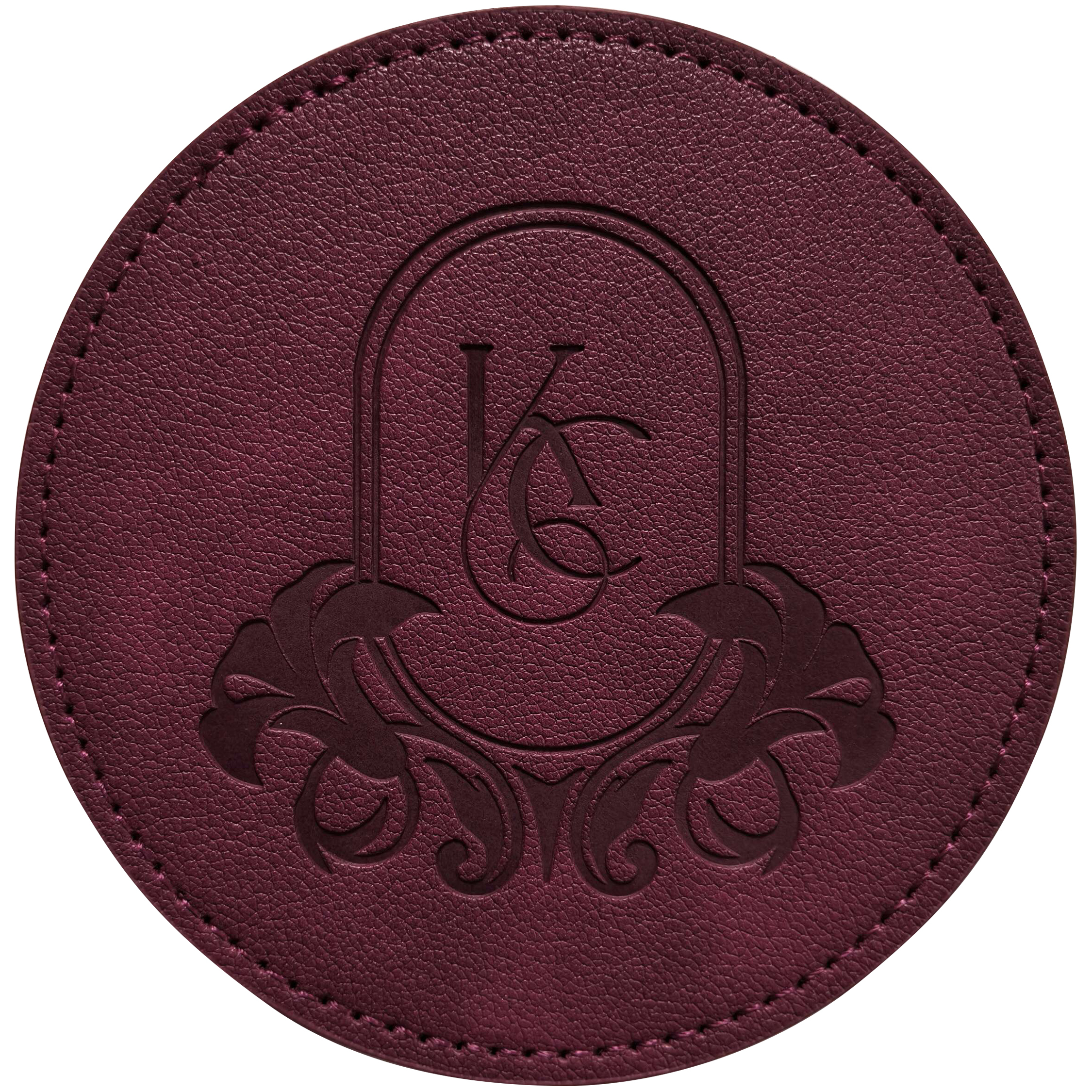 Round PU Leather Coasters