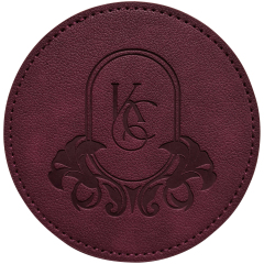 Round PU Leather Coasters
