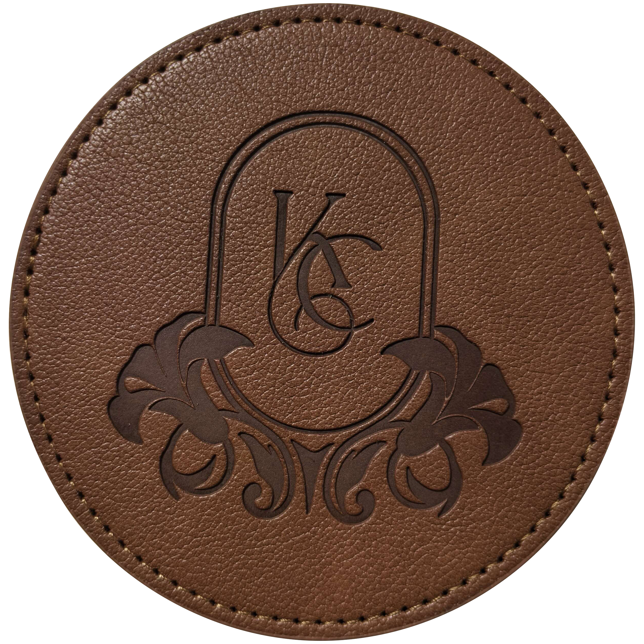 Round PU Leather Coasters