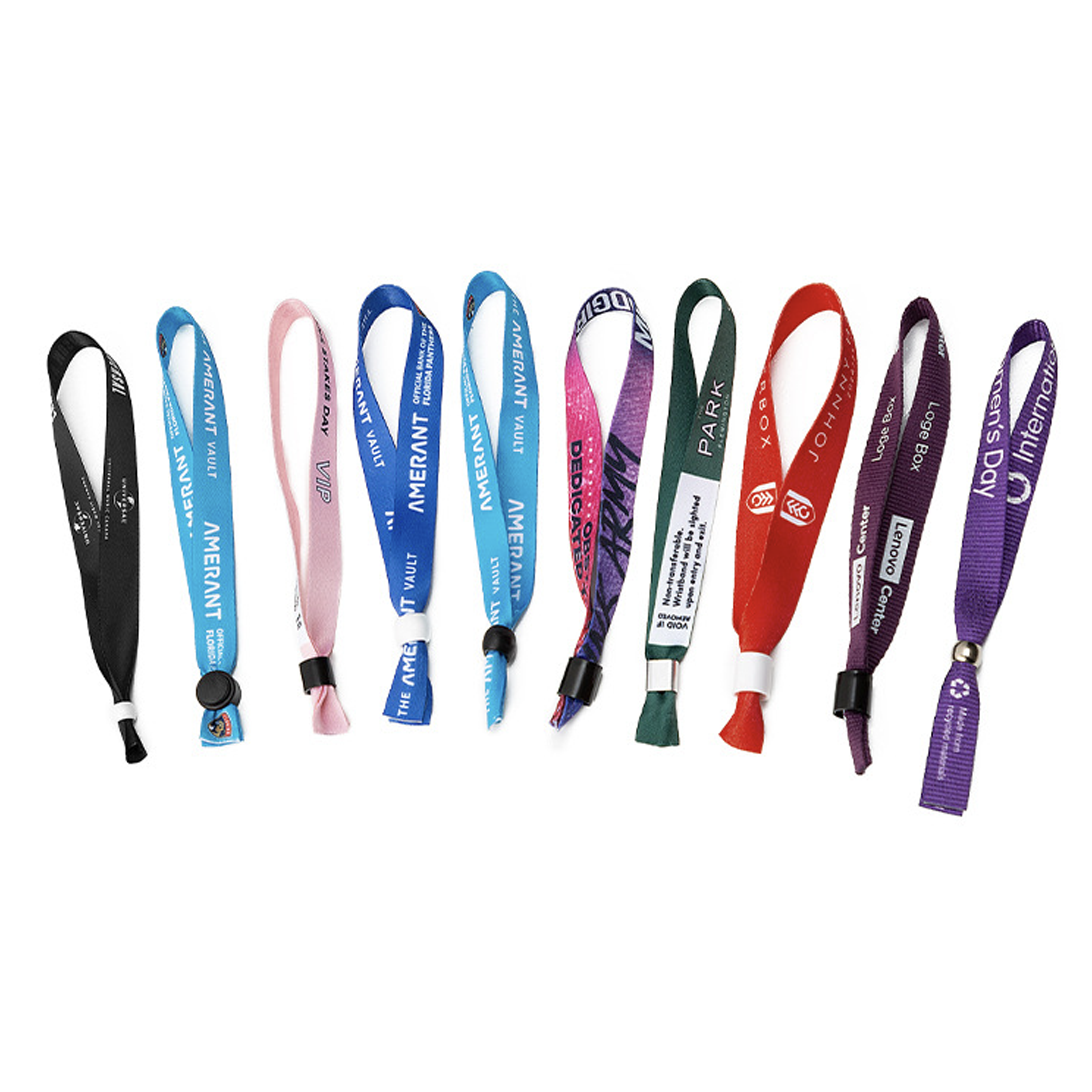 1/2" Sublimated Event Wristbands w/ Locking Bead