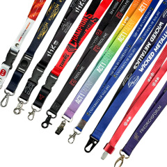3/4" Full Color Dye Sublimated Lanyard