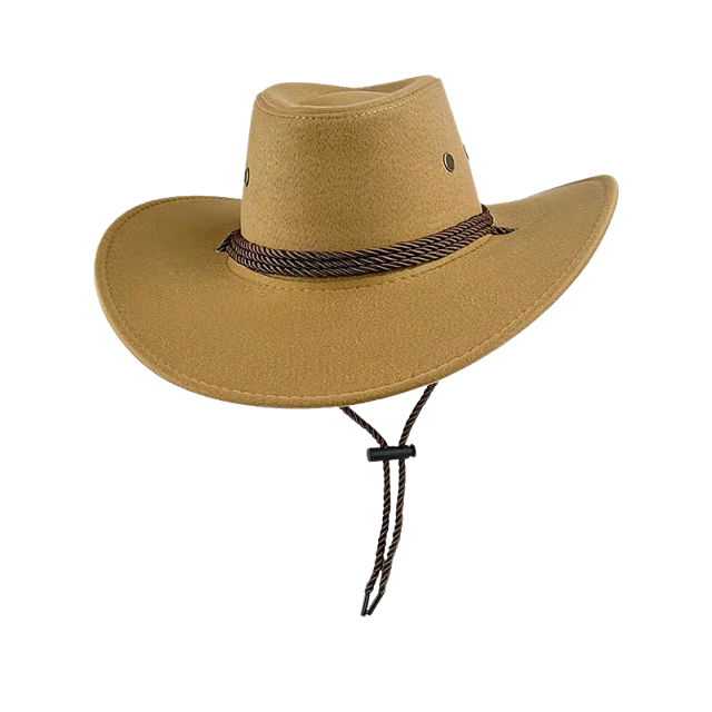 Wide Brim Faux Suede Cowboy Hat