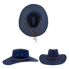Wide Brim Faux Suede Cowboy Hat