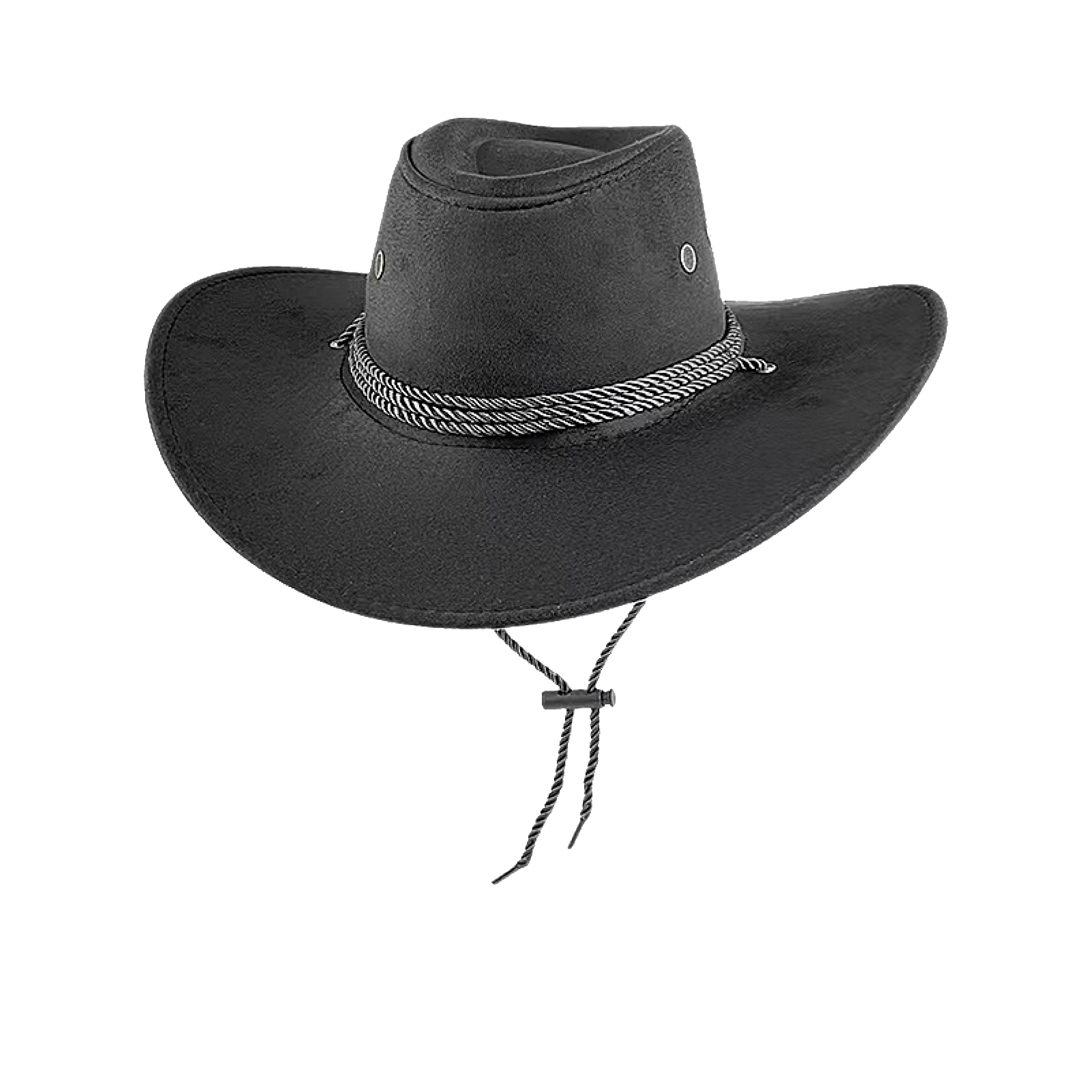Wide Brim Faux Suede Cowboy Hat
