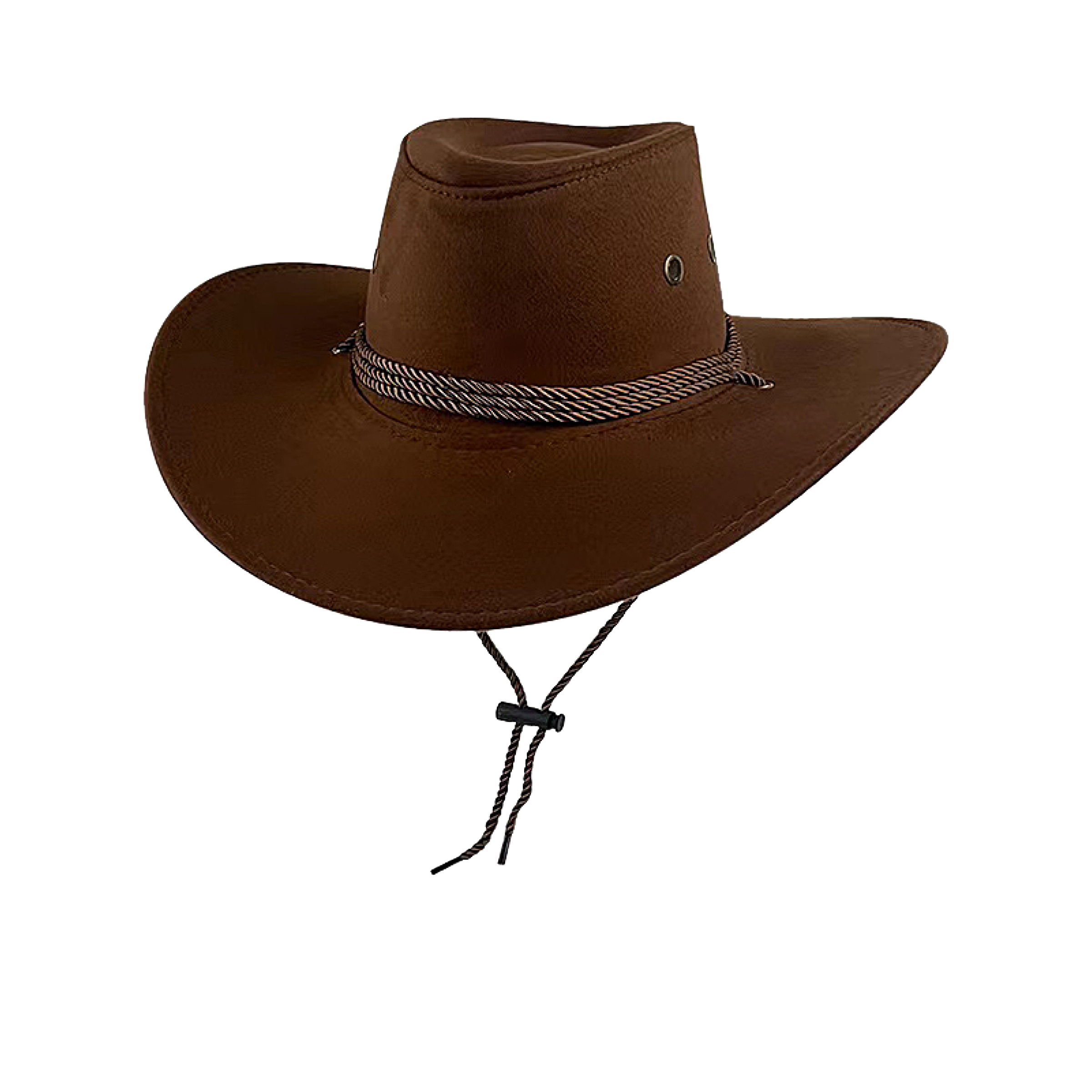 Wide Brim Faux Suede Cowboy Hat