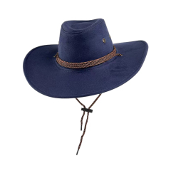 Wide Brim Faux Suede Cowboy Hat