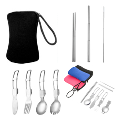 FoldableTableware Set w/Pouch