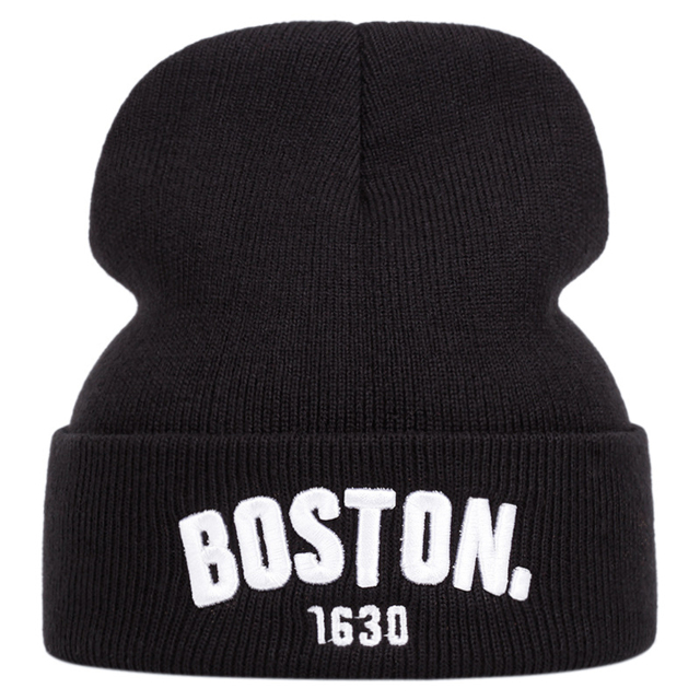 3D Embroidery Knit Beanie Cap