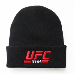 3D Embroidery Knit Beanie Cap