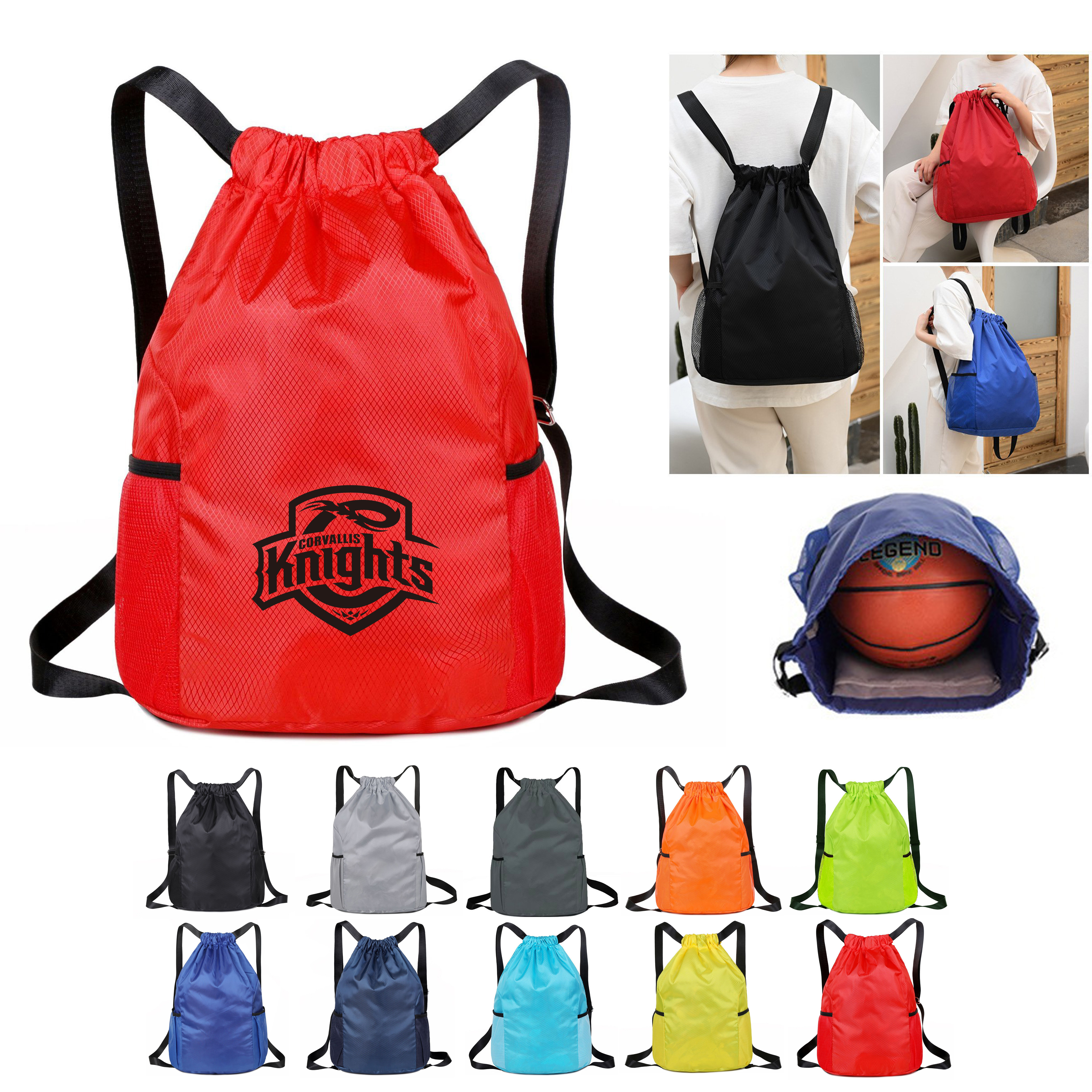 Waterproof Drawstring Backpack