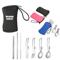 FoldableTableware Set w/Pouch