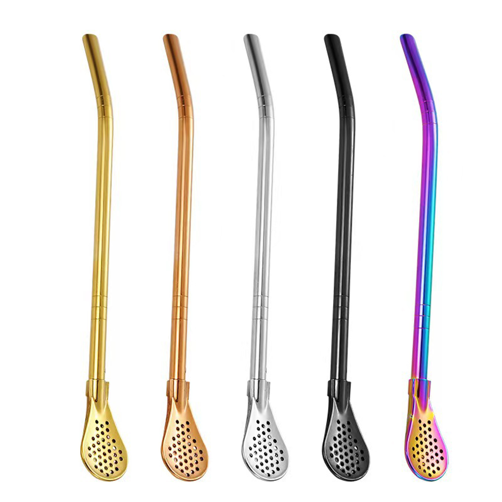 Stainless Steel Ice Cube Tongs W/ Straw Set