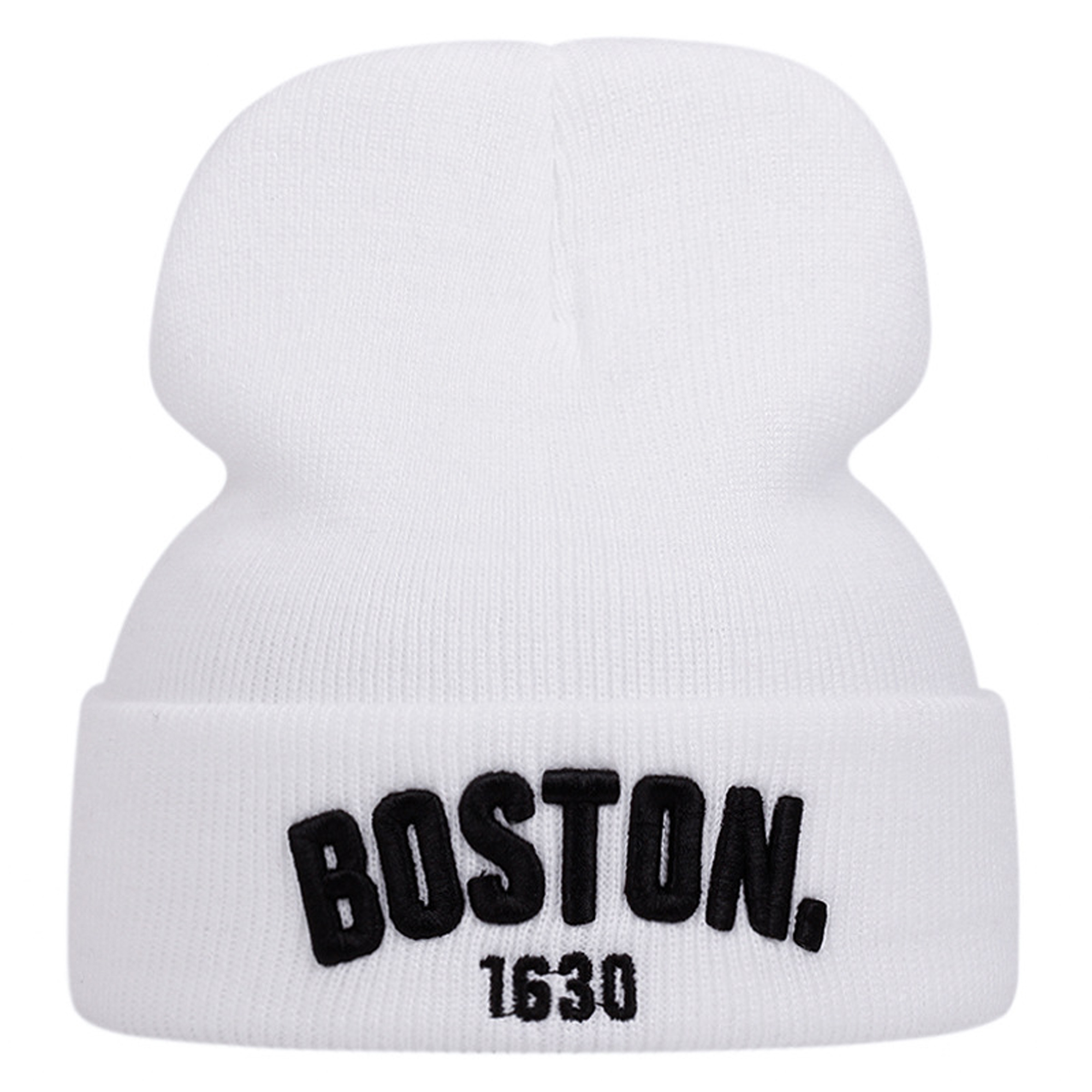 3D Embroidery Knit Beanie Cap