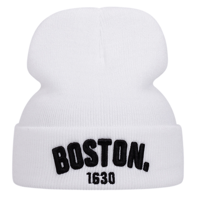 3D Embroidery Knit Beanie Cap