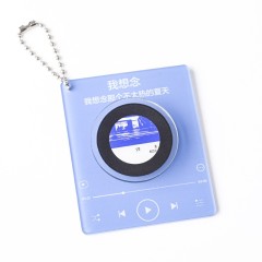 Acrylic NFC Music Keychain