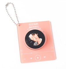 Acrylic NFC Music Keychain