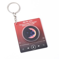 Acrylic NFC Music Keychain