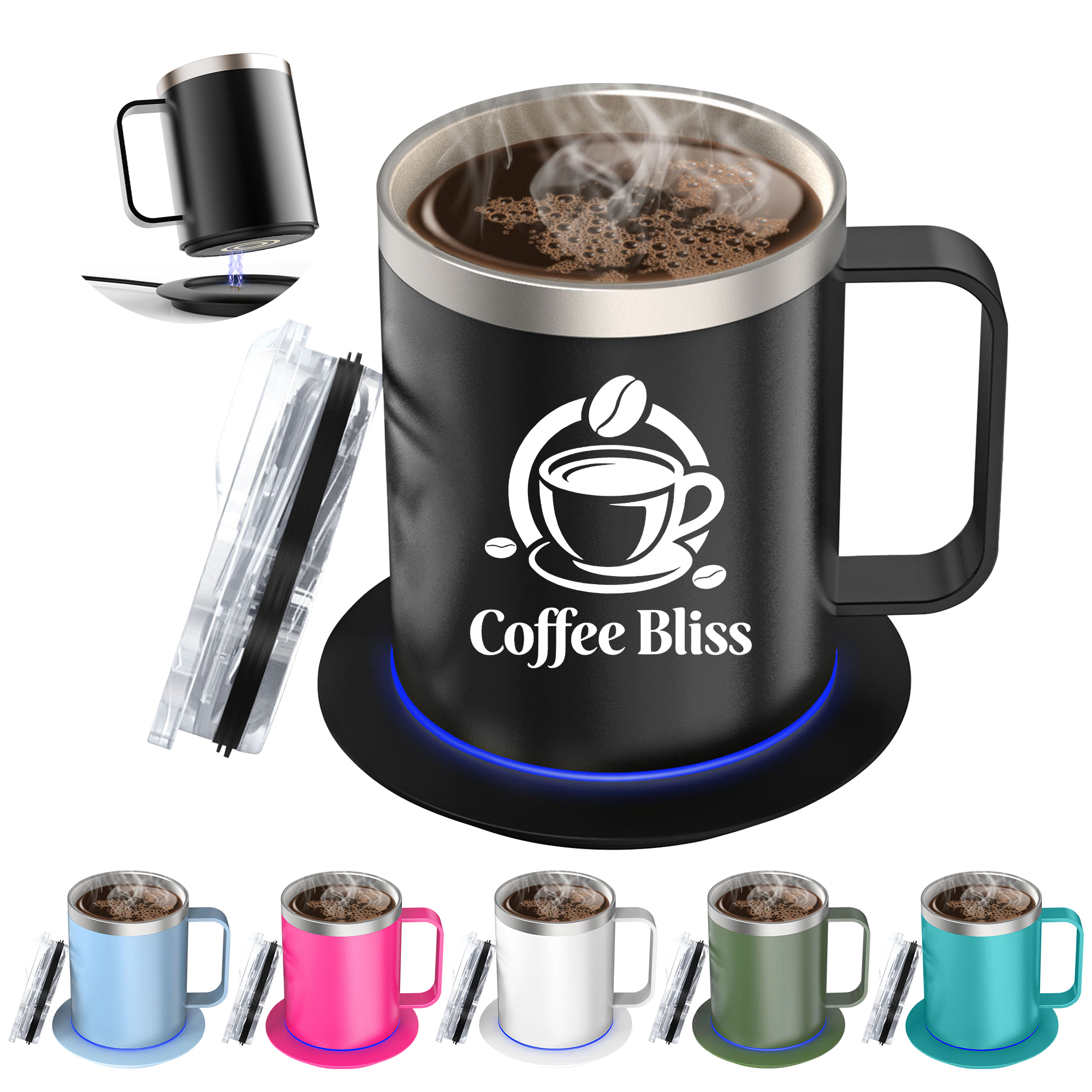 12OZ Stailess Steel Coffee Mug Warmer