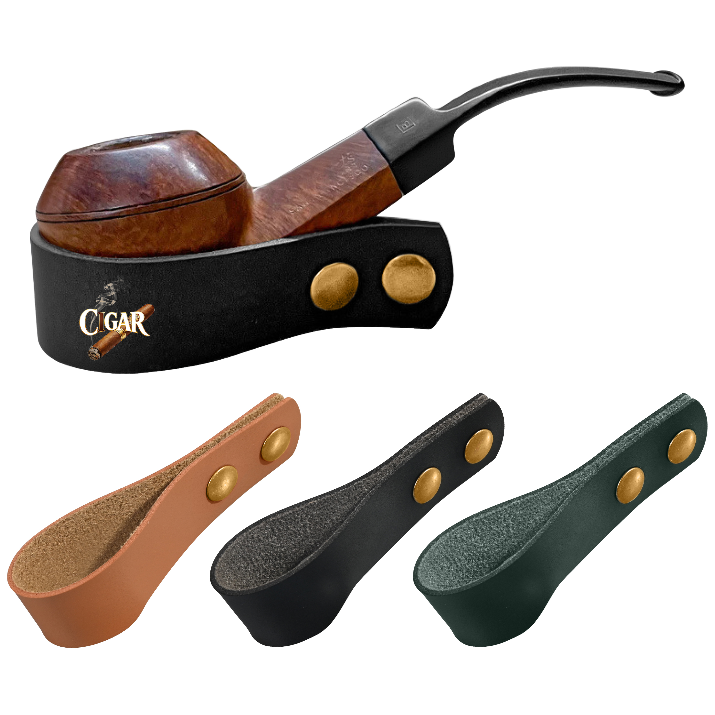 Leather Tobacco Pipe Holder