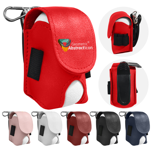 Leather Golf Ball Waist Bag