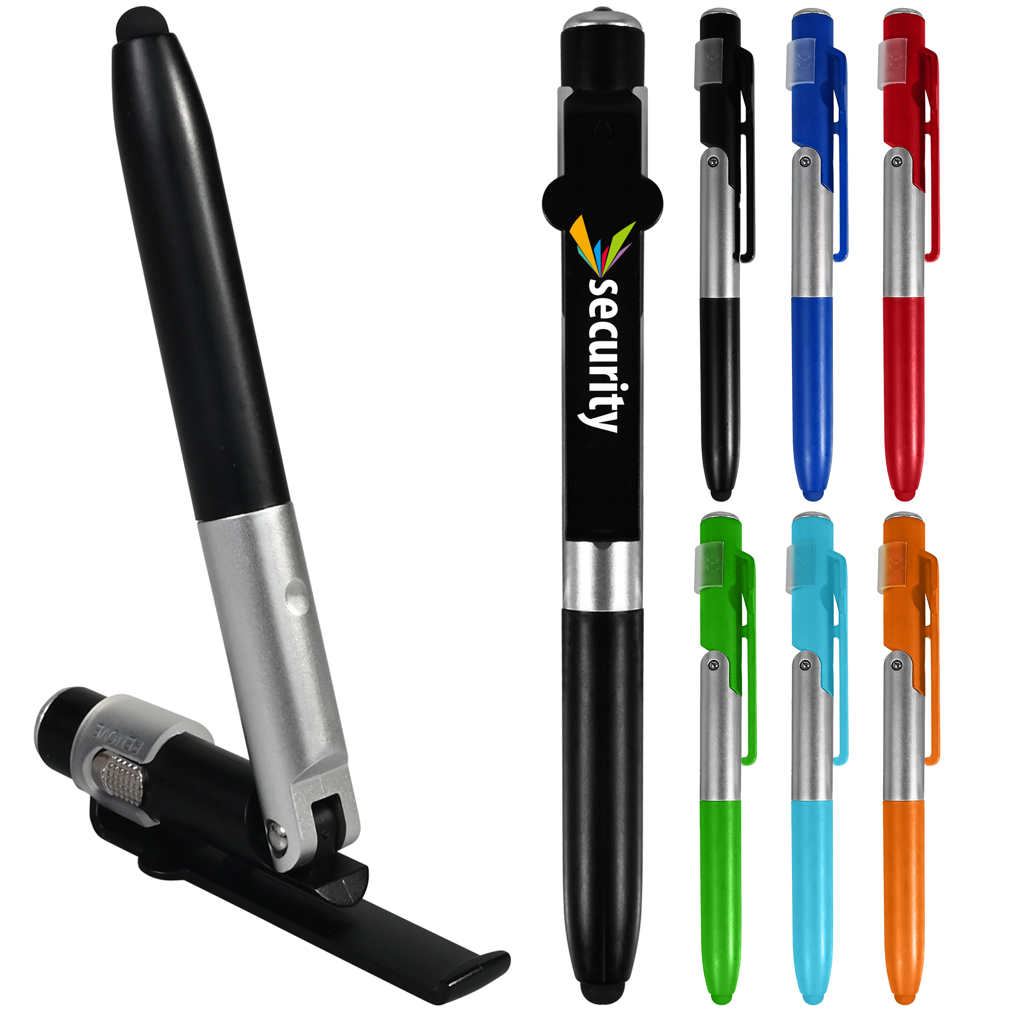 Multifunctional 4" 1 LED Folding Pen