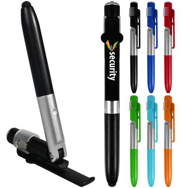 Multifunctional 4" 1 LED Folding Pen