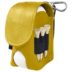 Mini Leather Golf Balls Bag