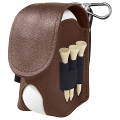Mini Leather Golf Balls Bag