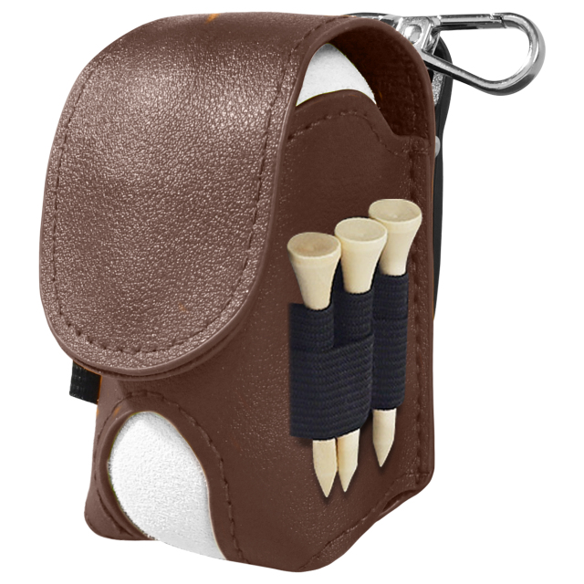 Mini Leather Golf Balls Bag