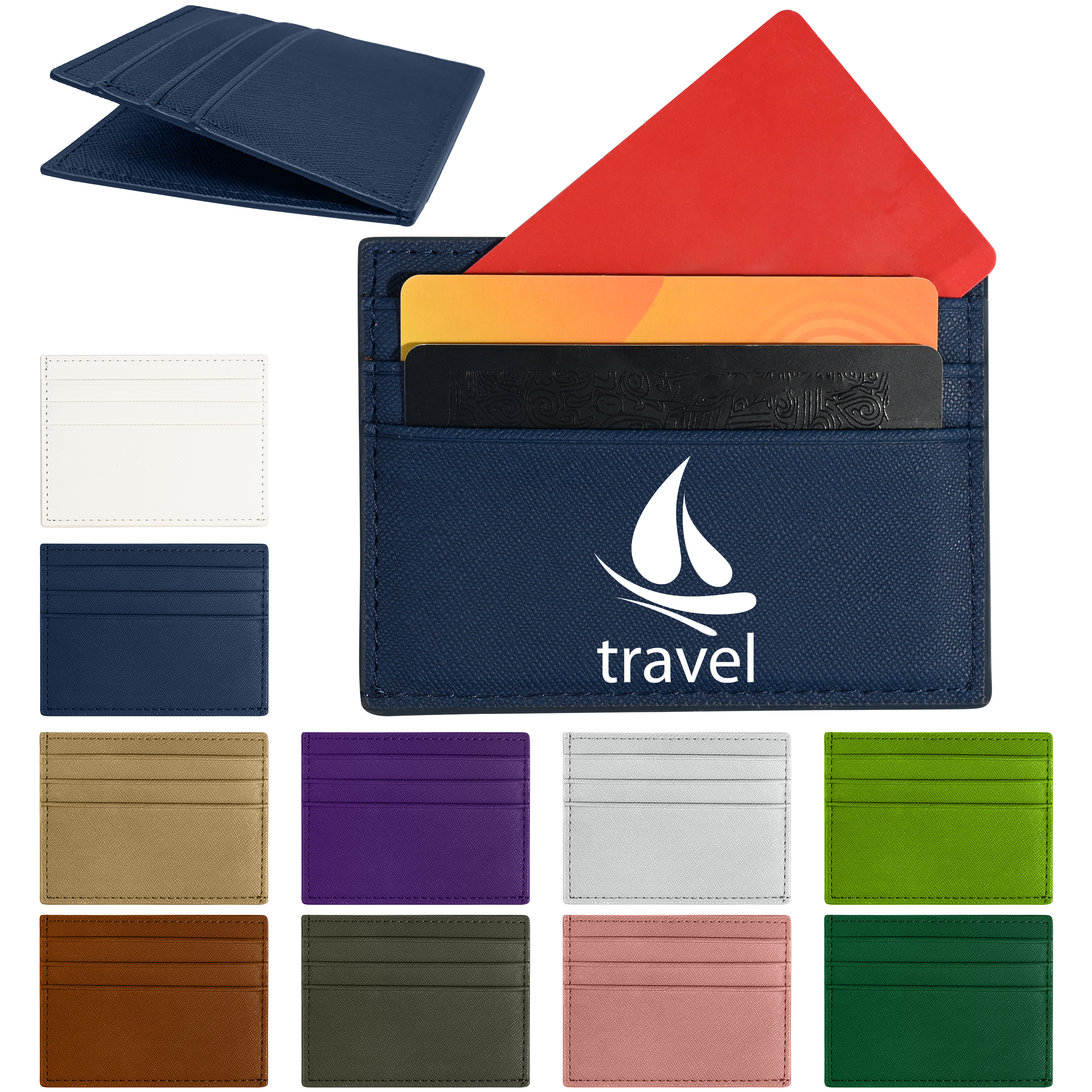 PU Leather Wallet Card Holder