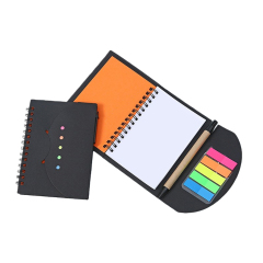 Spiral Notebook With Index labels And Pen Set