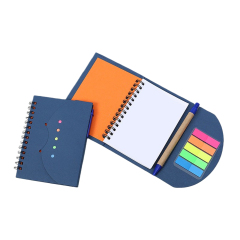 Spiral Notebook With Index labels And Pen Set
