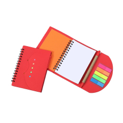 Spiral Notebook With Index labels And Pen Set