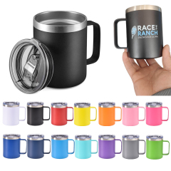 12oz Stainless Steel Insulated Mug W/ Handle