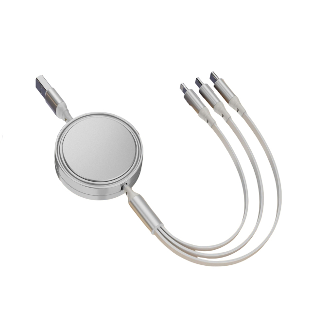 3" 1 Retractable Charging Cable