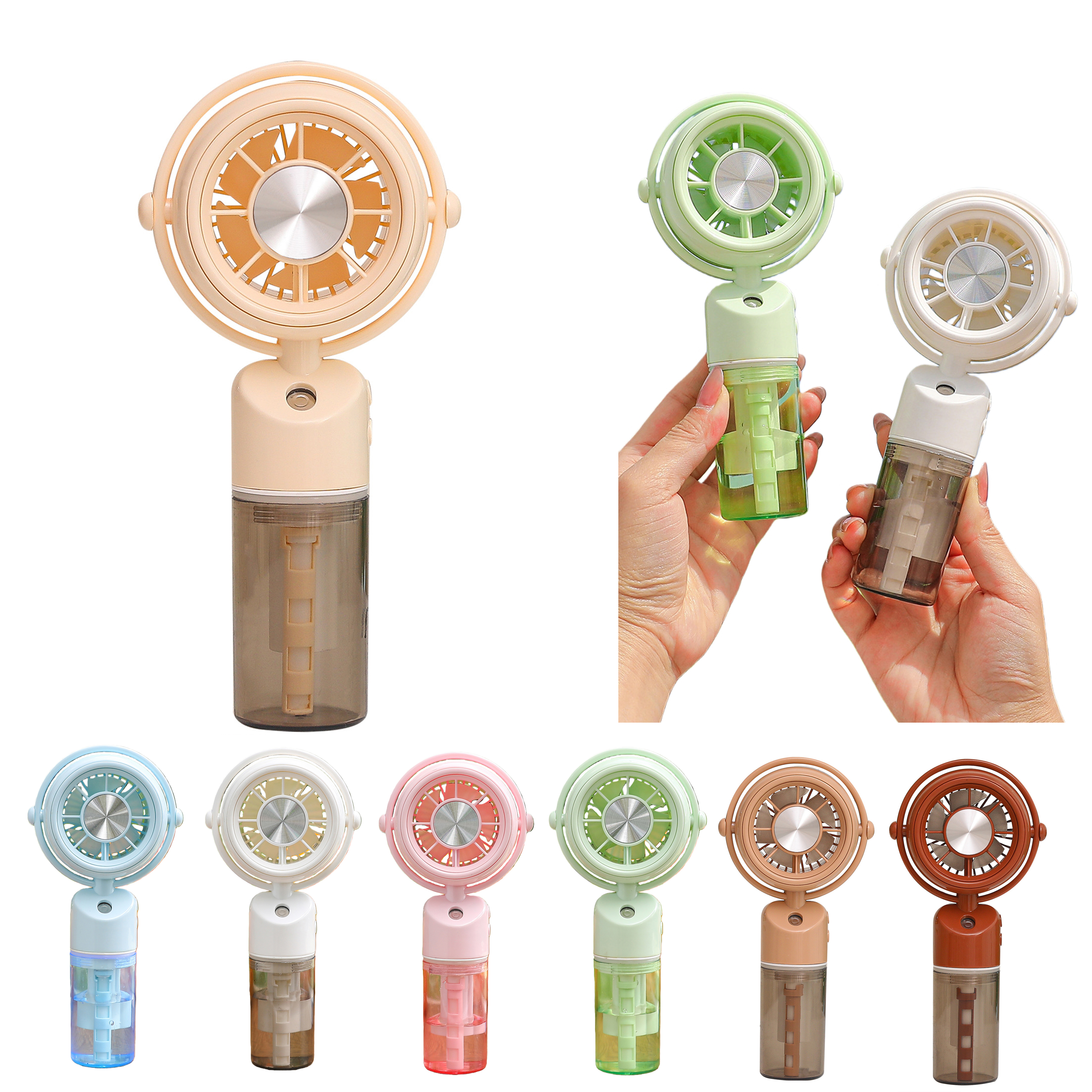 Handheld Rechargeable Mist Fan